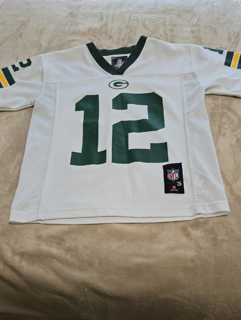 NFL Green & White #12 Football Jersey